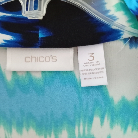 Chico's Open Drape Front Jacket Size L/XL  /B7 - Picture 6 of 6